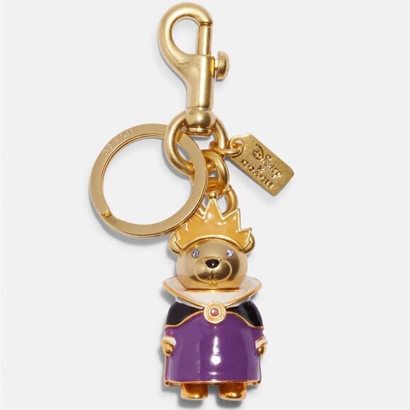 NWT Disney‎ X Coach Evil Queen Bear Bag Charm - Picture 1 of 5